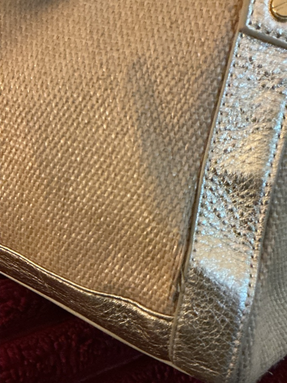 ✨TORY BURCH✨ Gold and Tan Designer Satchel - Picture 5 of 13